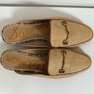 Sam Edelman Linnie Bit Mule Bleached Beechwood Tan Brown Women’s Size 9W